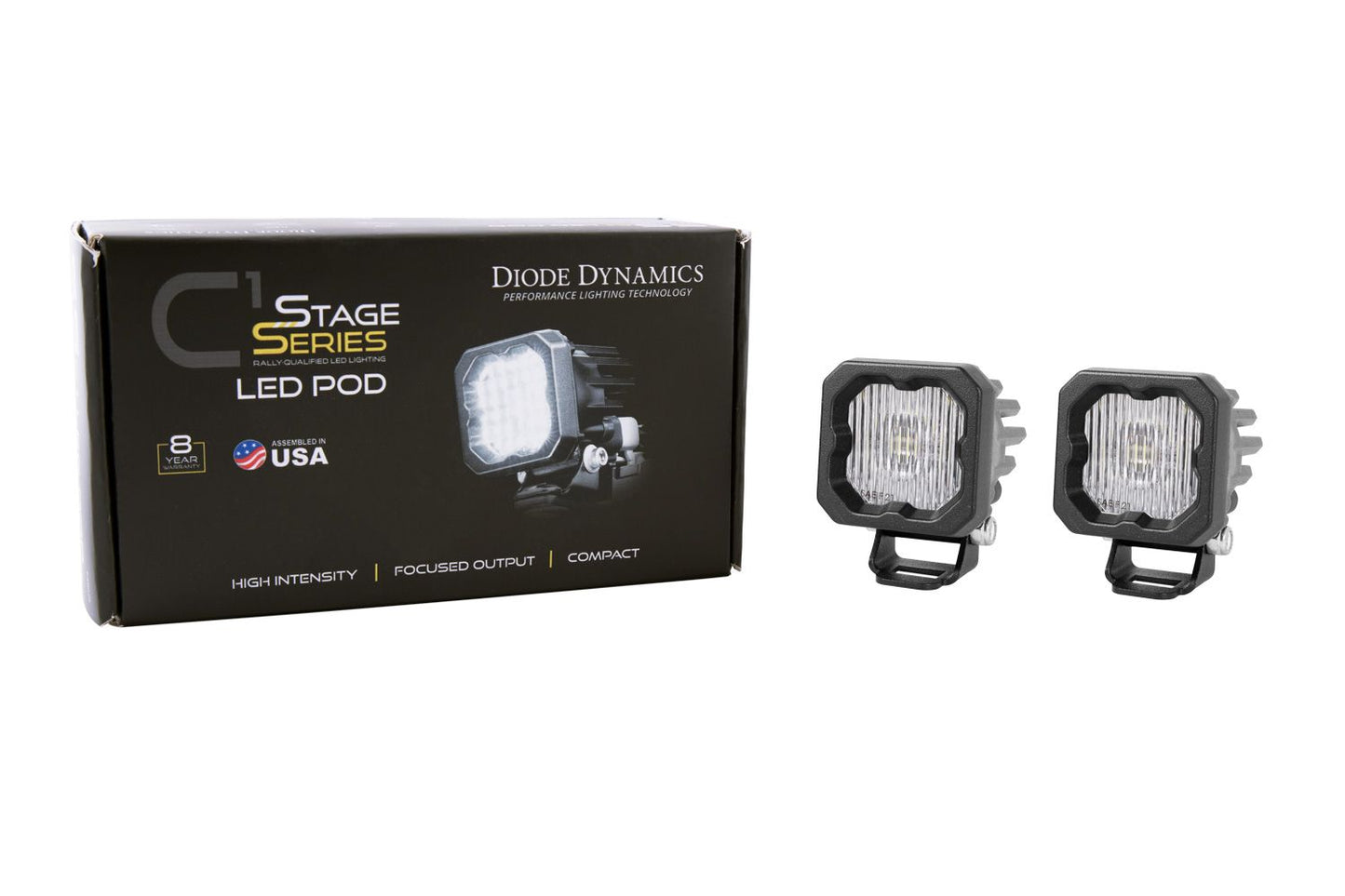 Diode Dynamics Stage Series C1 White SAE Fog Standard LED Pod (pair)-Outdoor Recreation-Diode Dynamics-upTOP Overland